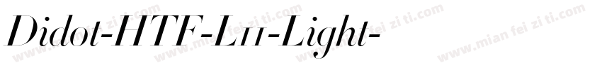 Didot-HTF-L11-Light字体转换