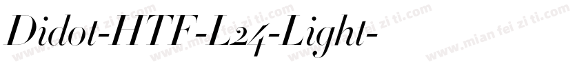 Didot-HTF-L24-Light字体转换