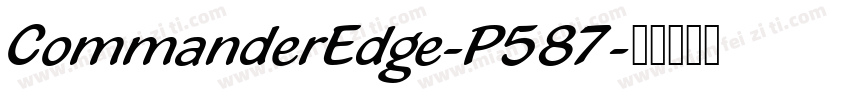 CommanderEdge-P587字体转换