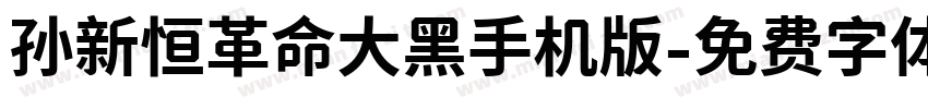 孙新恒革命大黑手机版字体转换