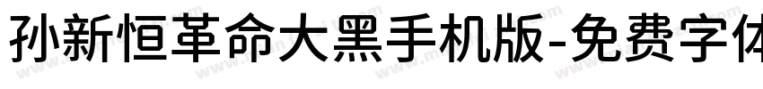 孙新恒革命大黑手机版字体转换