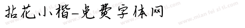 拈花小楷字体转换