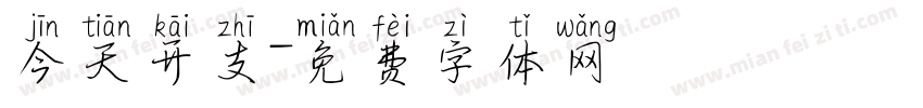 今天开支字体转换