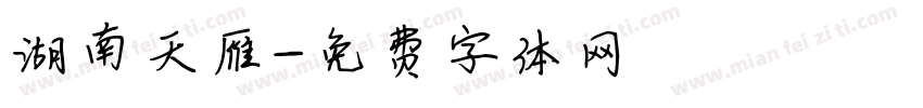 湖南天雁字体转换