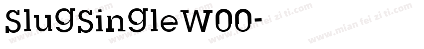 SlugSingleW00字体转换