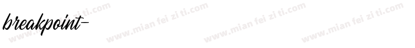 breakpoint字体转换