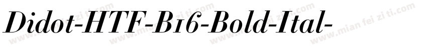 Didot-HTF-B16-Bold-Ital字体转换