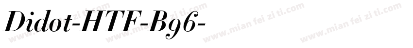 Didot-HTF-B96字体转换