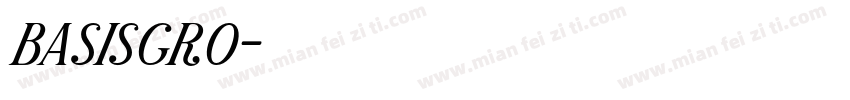 basisgro字体转换