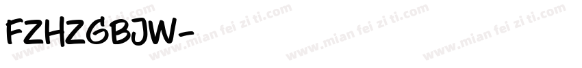 FZHZGBJW字体转换