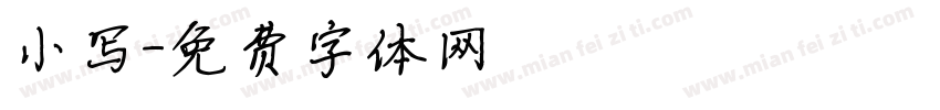 小写字体转换