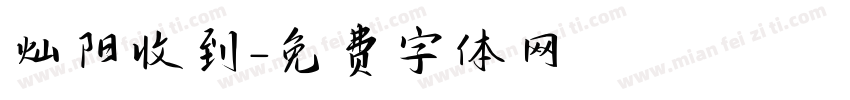 灿阳收到字体转换
