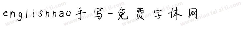 englishhao手写字体转换