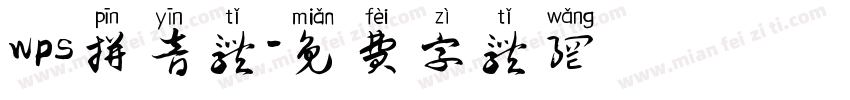 wps拼音体字体转换