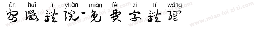 安徽体院字体转换