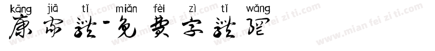 康家体字体转换