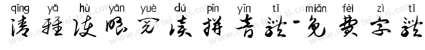 清雅护眼阅读拼音体字体转换