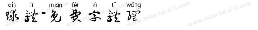 球体字体转换