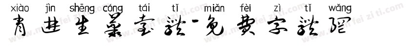 肖进生丛台体字体转换