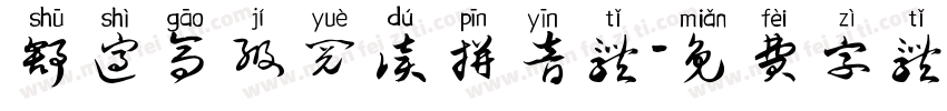 舒适高级阅读拼音体字体转换