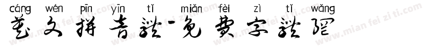 藏文拼音体字体转换