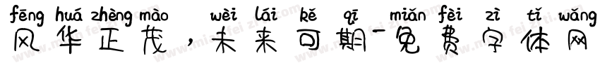 风华正茂，未来可期字体转换