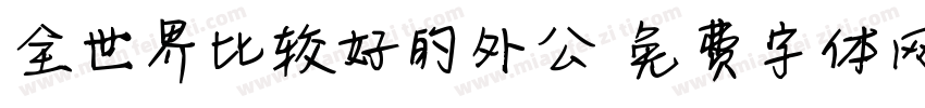全世界比较好的外公字体转换