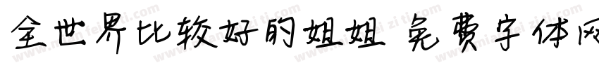 全世界比较好的姐姐字体转换