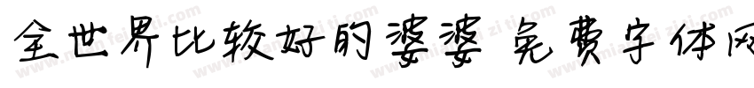 全世界比较好的婆婆字体转换