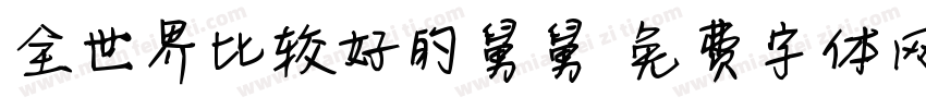 全世界比较好的舅舅字体转换