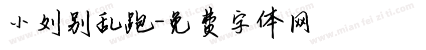 小刘别乱跑字体转换