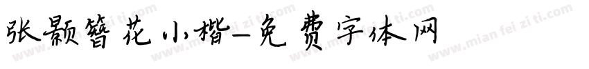张颢簪花小楷字体转换