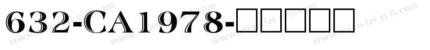 632-CA1978字体转换
