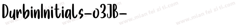 DurbinInitials-o3JB字体转换