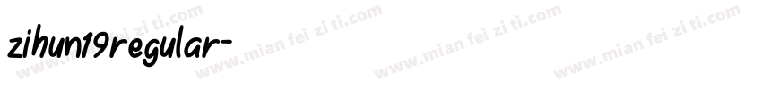 zihun19regular字体转换