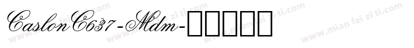CaslonC637-Mdm字体转换