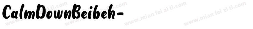 CalmDownBeibeh字体转换
