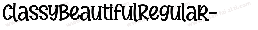 ClassyBeautifulRegular字体转换