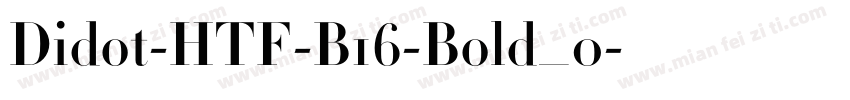 Didot-HTF-B16-Bold_0字体转换