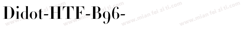 Didot-HTF-B96字体转换