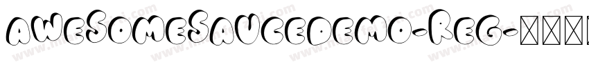 AwesomeSauceDEMO-Reg字体转换