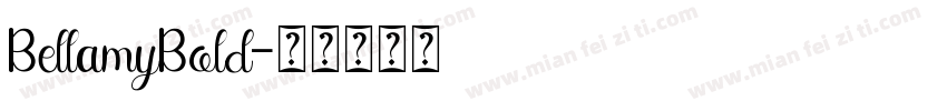 BellamyBold字体转换