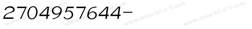 2704957644字体转换