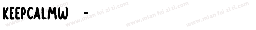KeepCalmW05字体转换