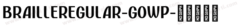 BrailleRegular-GOwP字体转换