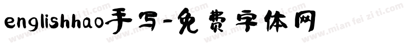 englishhao手写字体转换