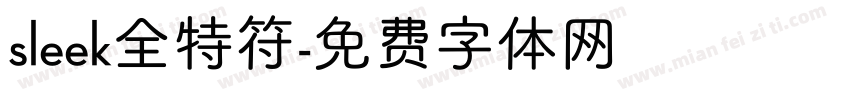 sleek全特符字体转换