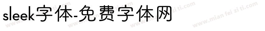 sleek字体字体转换