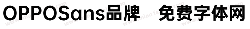 OPPOSans品牌字体转换