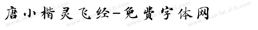 唐小楷灵飞经字体转换